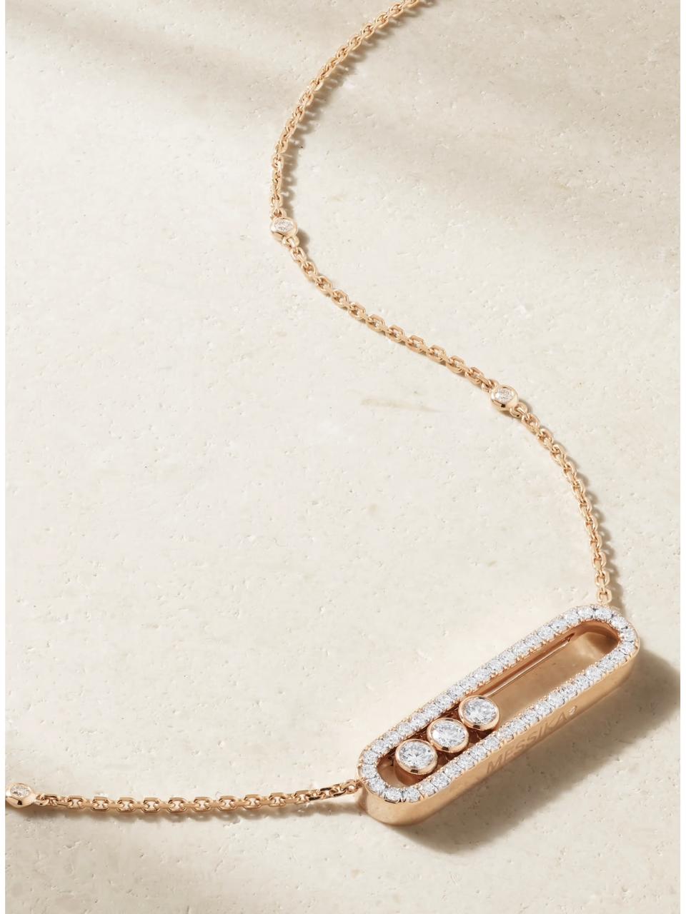 MESSIKA MOVE DIAMOND NECKLACE(18K YELLOW GOLD/ROSE GOLD/WHITE GOLD PLATED)