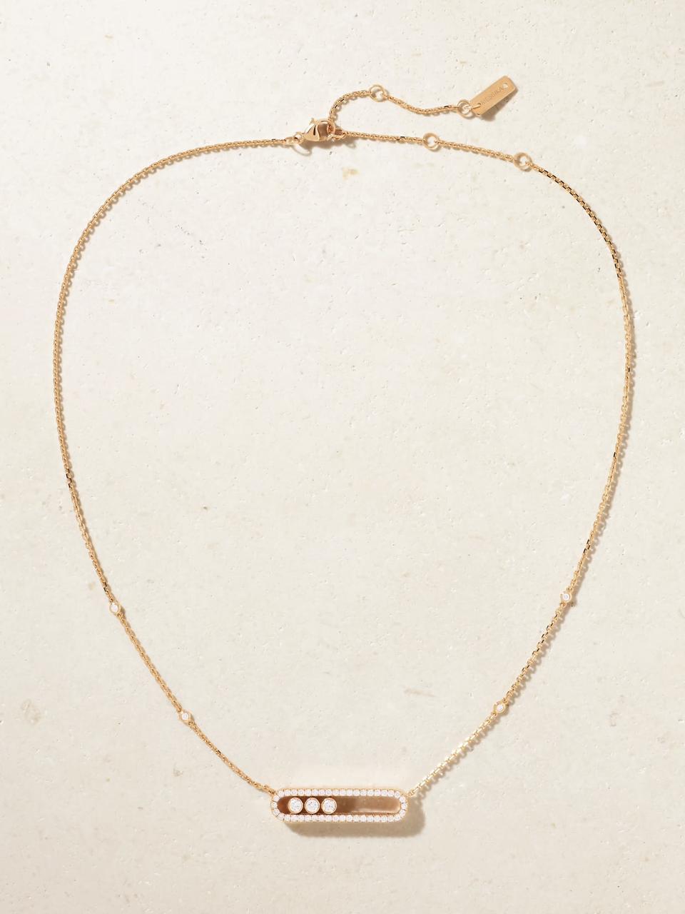 MESSIKA MOVE DIAMOND NECKLACE(18K YELLOW GOLD/ROSE GOLD/WHITE GOLD PLATED)