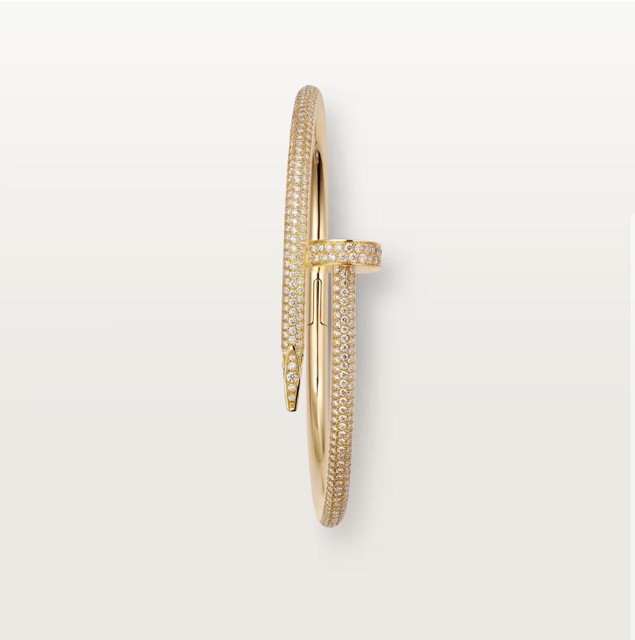 C.ARTIER JUSTE UN CLOU BRACELET WITH DIAMONDS (18K YELLOW GOLD/ROSE GOLD/WHITE GOLD PLATED)