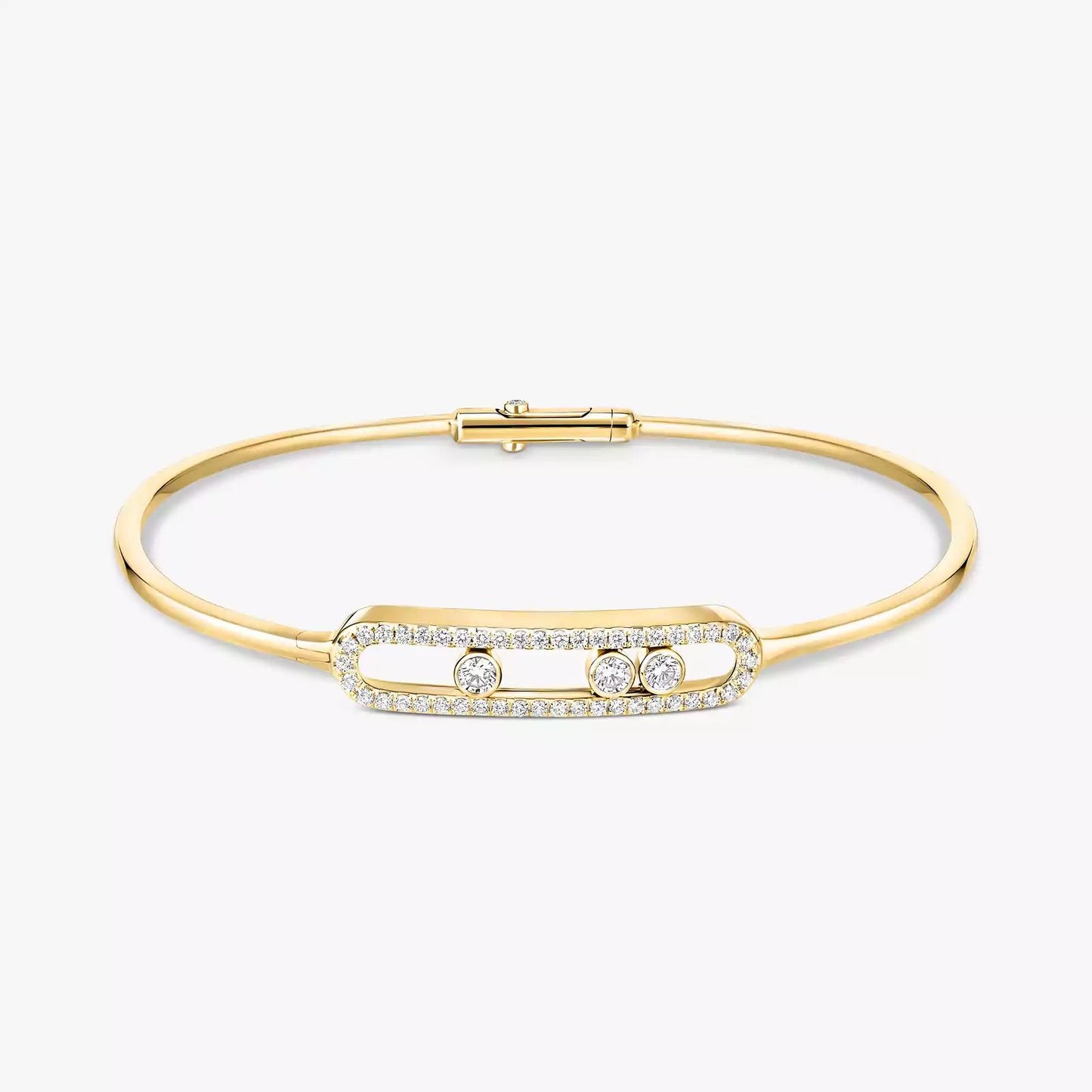 M.ESSIKA MOVE PAVE THIN BRACELET (18K YELLOW GOLD/ROSE GOLD/WHITE GOLD PLATED)