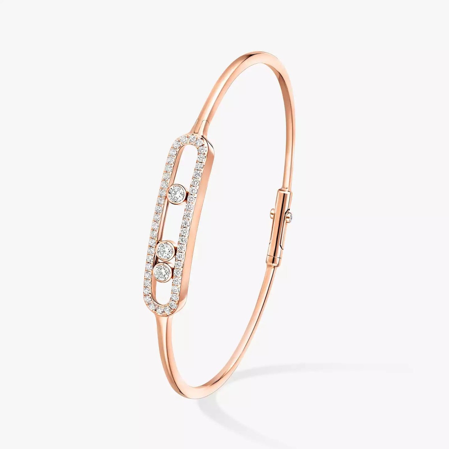 M.ESSIKA MOVE PAVE THIN BRACELET (18K YELLOW GOLD/ROSE GOLD/WHITE GOLD PLATED)