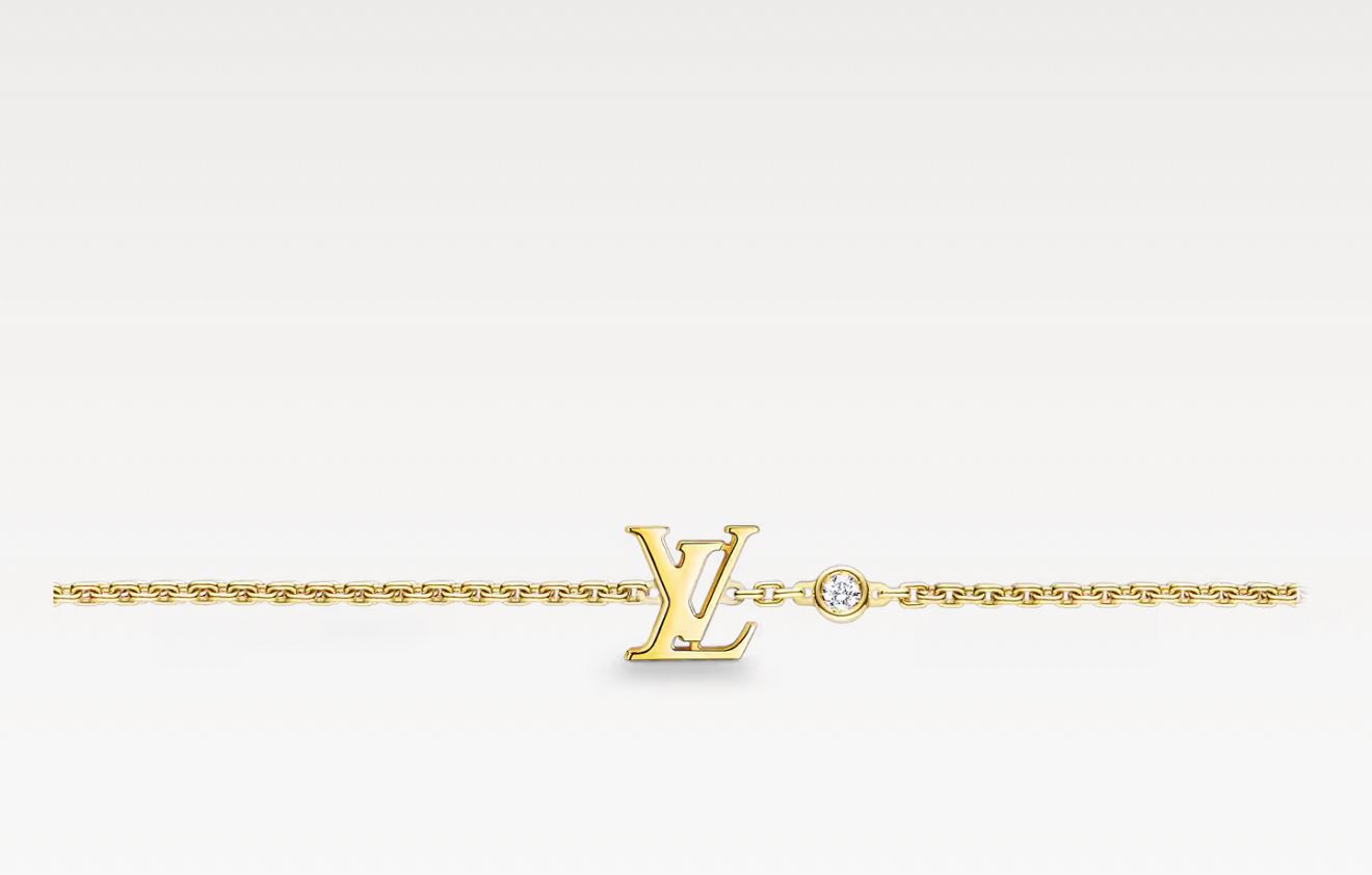 L.V IDYLLE BLOSSOM L.V BRACELET (18K YELLOW GOLD PLATED)