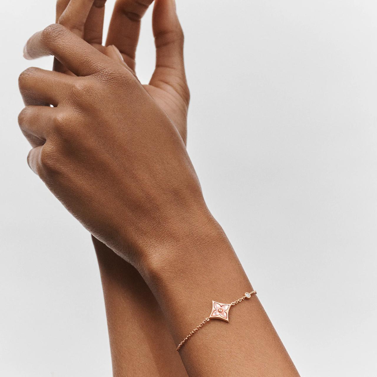 L.V COLOUR BLOSSOM BB STAR BRACELET PINK SHELL (18K ROSE GOLD PLATED)
