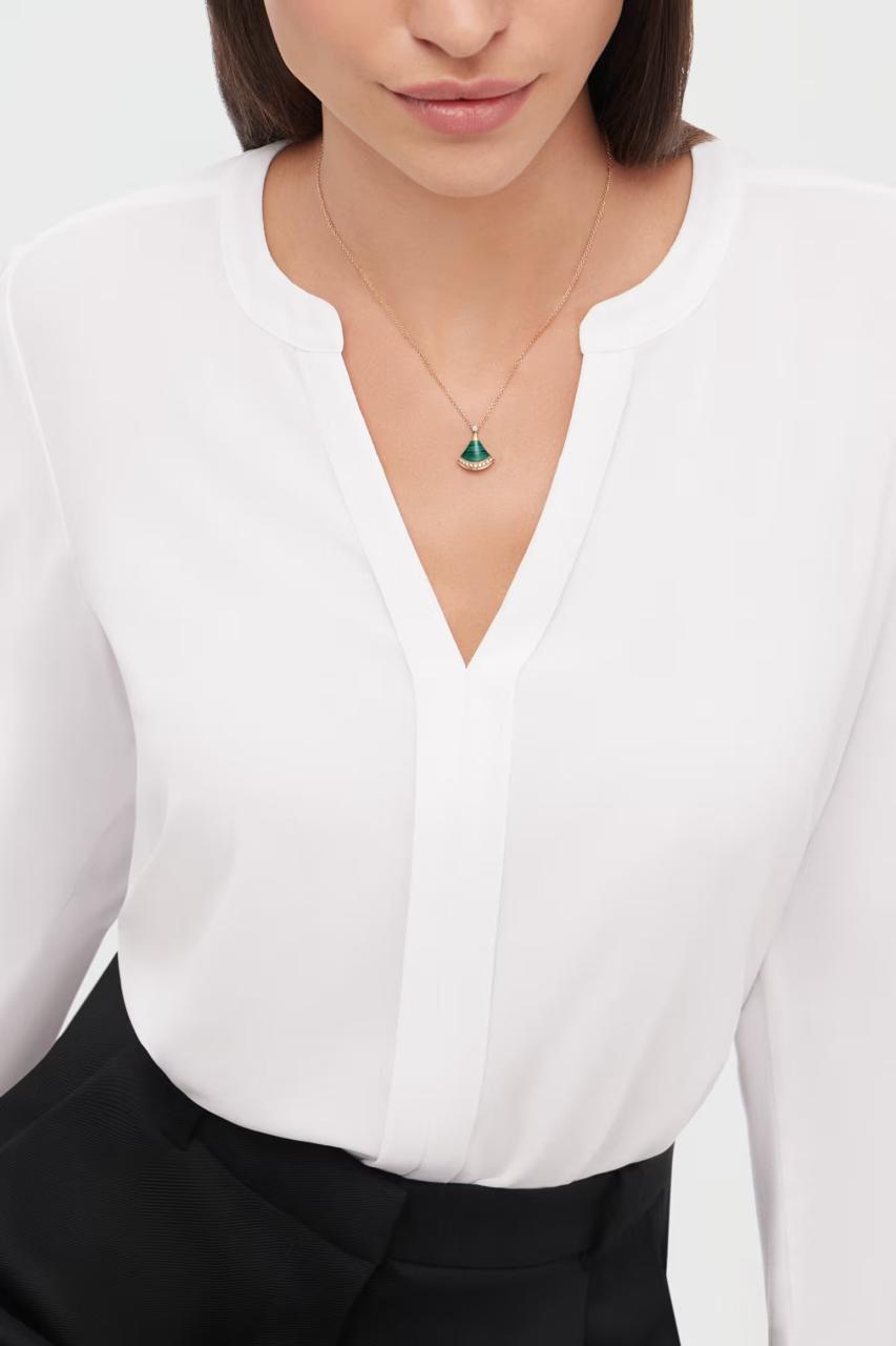 B.VLGARI DIVAS DREAM NECKLACE (18K ROSE GOLD PLATED)
