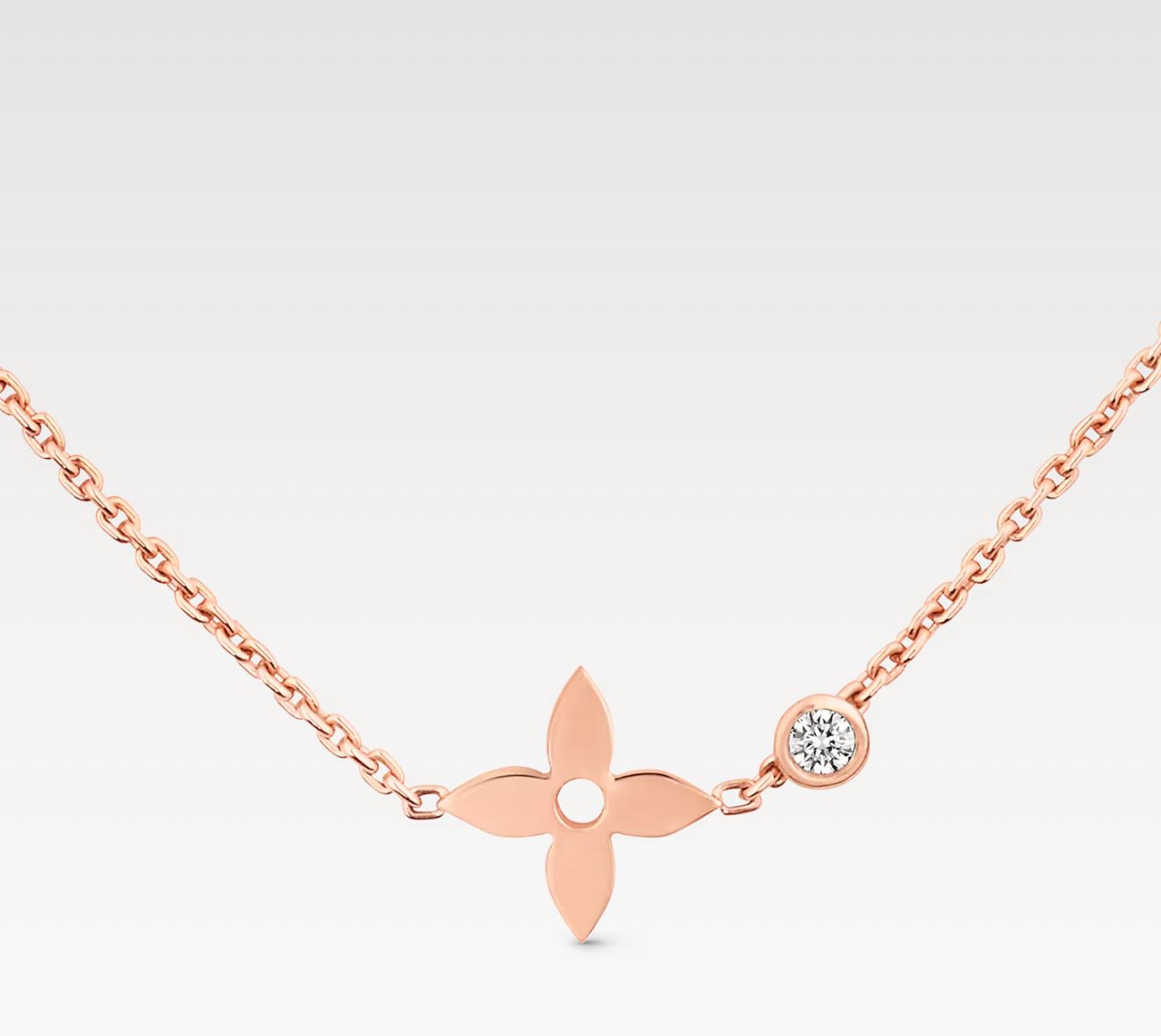 L.V BLOSSOM PENDANT (18K ROSE GOLD PLATED)