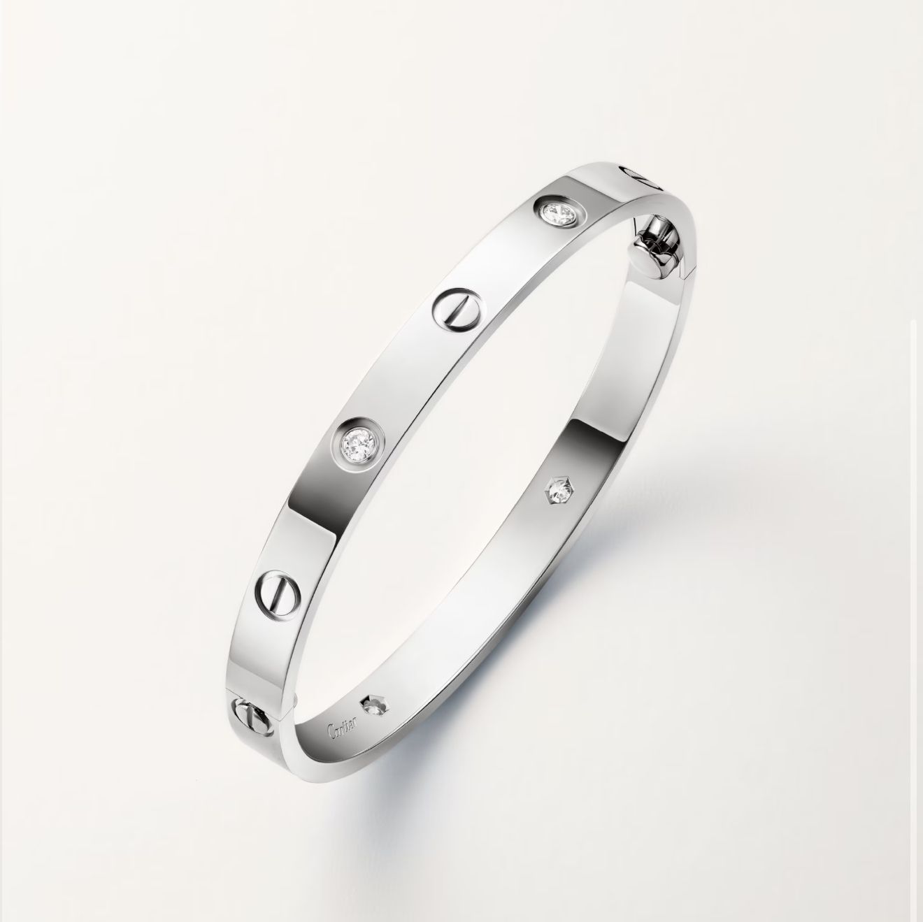 CARTIER LOVE BRACELET CLASSIC 4-DIAMOND (18K YELLOW GOLD/ROSE GOLD/WHITE GOLD PLATED)