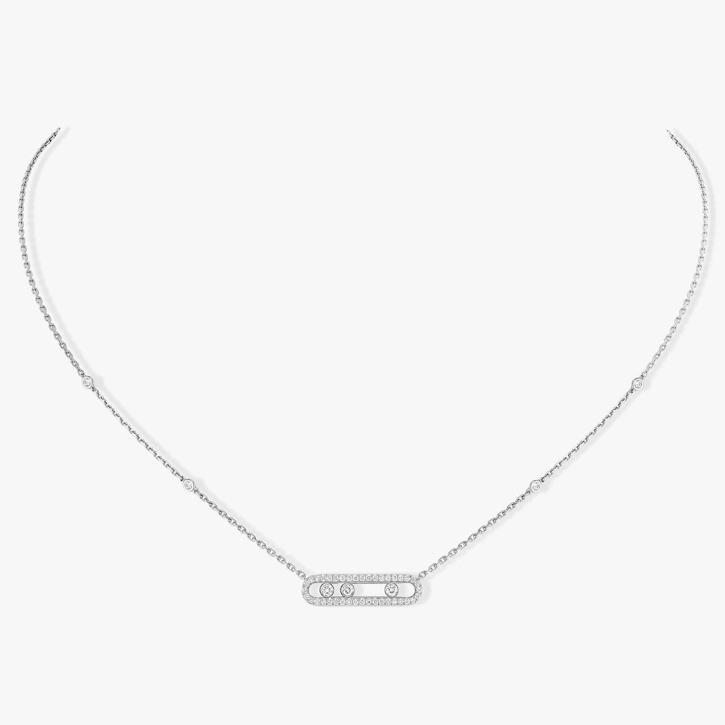 MESSIKA MOVE DIAMOND NECKLACE(18K YELLOW GOLD/ROSE GOLD/WHITE GOLD PLATED)