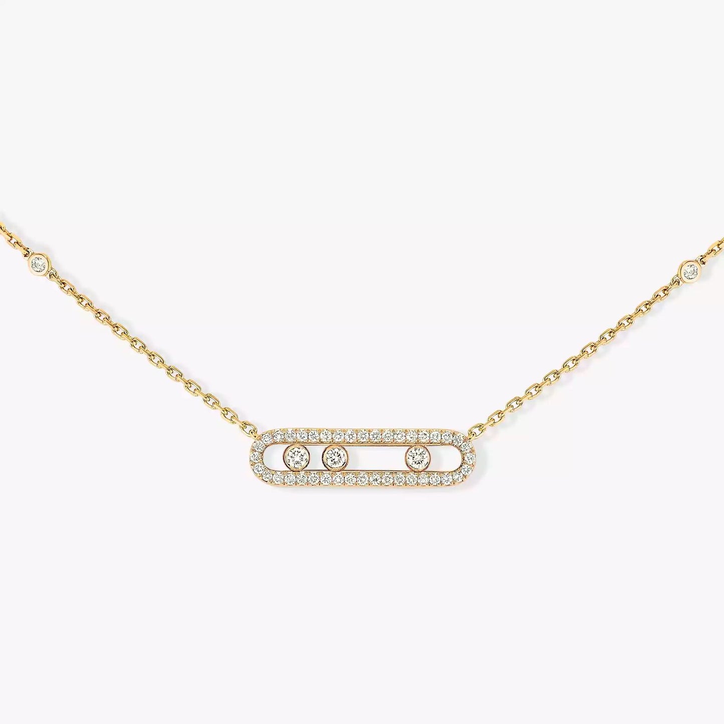 MESSIKA MOVE DIAMOND NECKLACE(18K YELLOW GOLD/ROSE GOLD/WHITE GOLD PLATED)