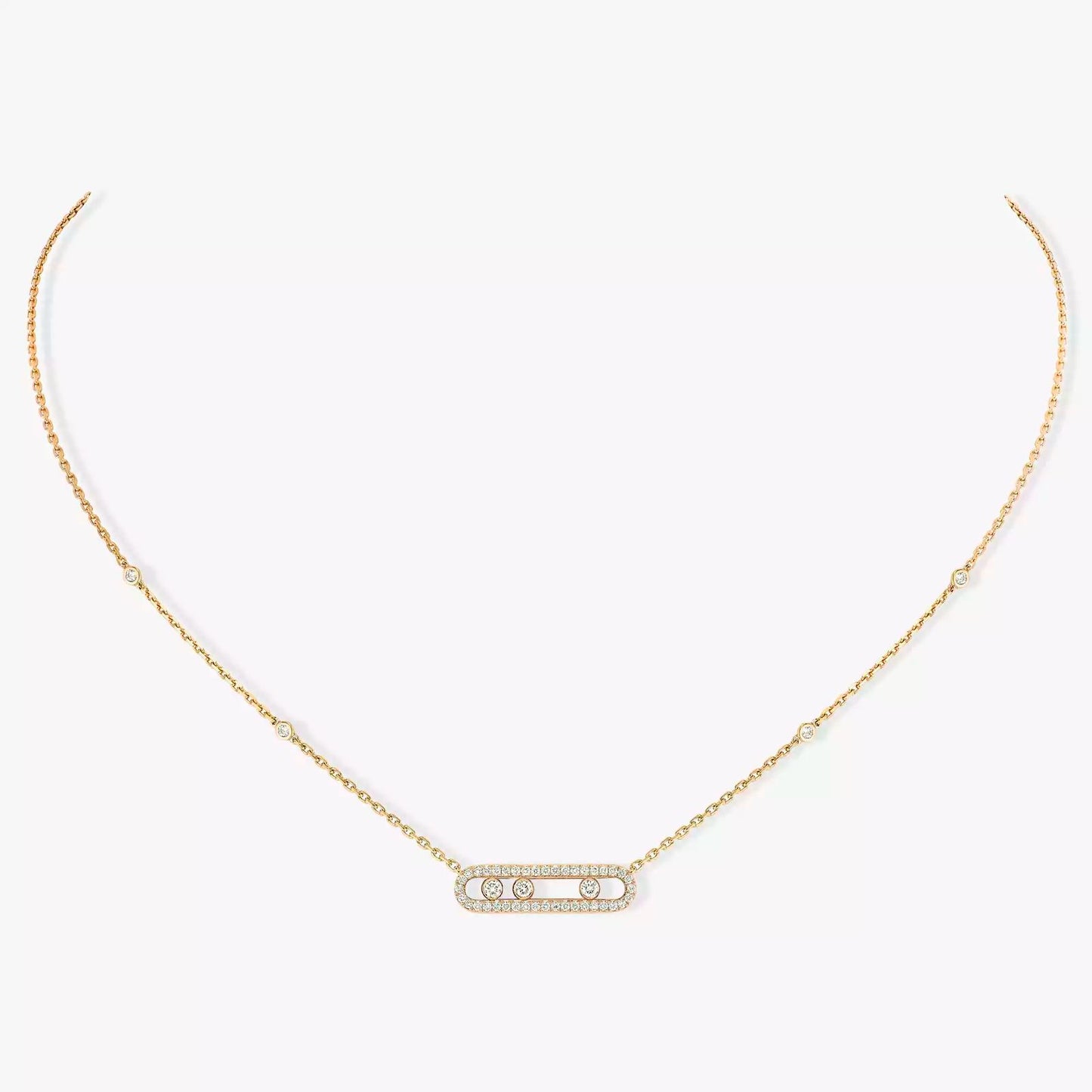 MESSIKA MOVE DIAMOND NECKLACE(18K YELLOW GOLD/ROSE GOLD/WHITE GOLD PLATED)