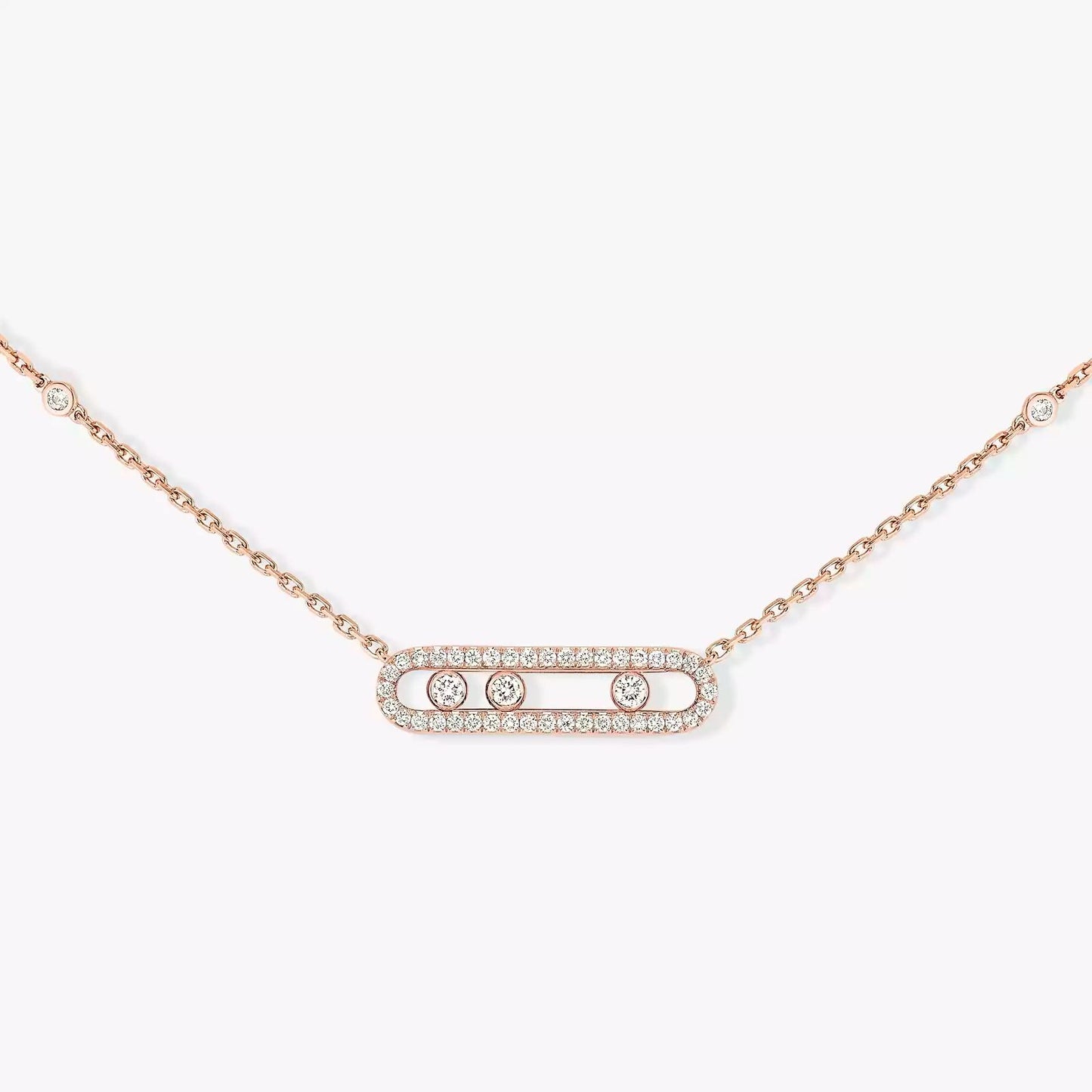 MESSIKA MOVE DIAMOND NECKLACE(18K YELLOW GOLD/ROSE GOLD/WHITE GOLD PLATED)