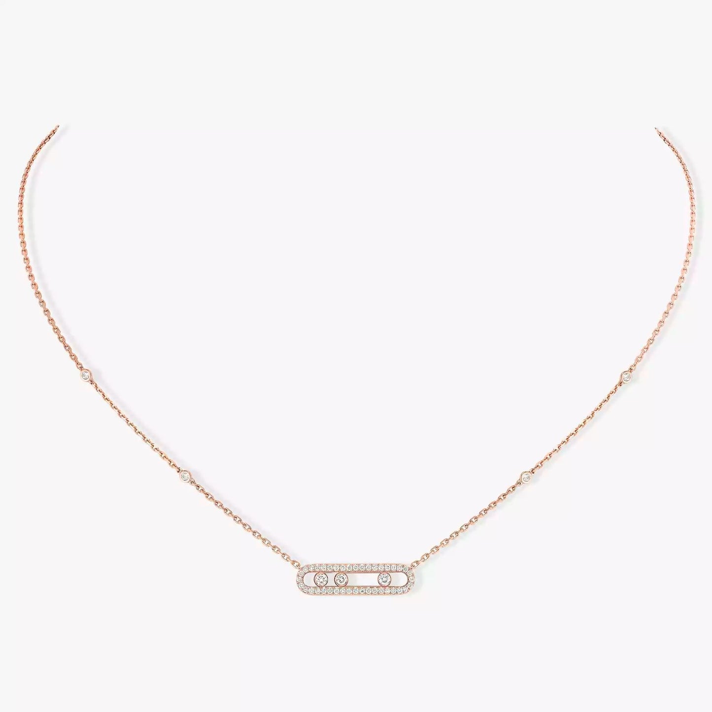 MESSIKA MOVE DIAMOND NECKLACE(18K YELLOW GOLD/ROSE GOLD/WHITE GOLD PLATED)
