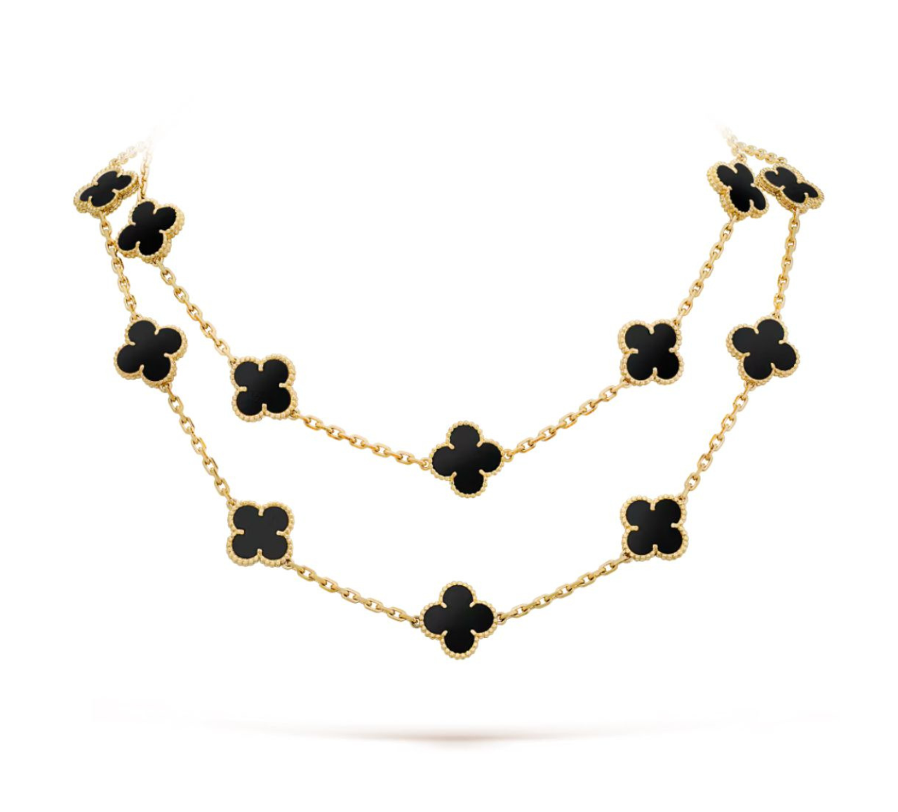 V.ANCLEEF 20 CLOVER NECKLACE (18K YELLOW GOLD PLATED)