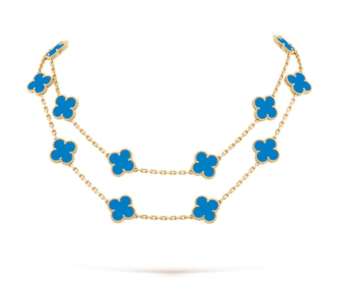 V.ANCLEEF 20 CLOVER NECKLACE (18K YELLOW GOLD PLATED)