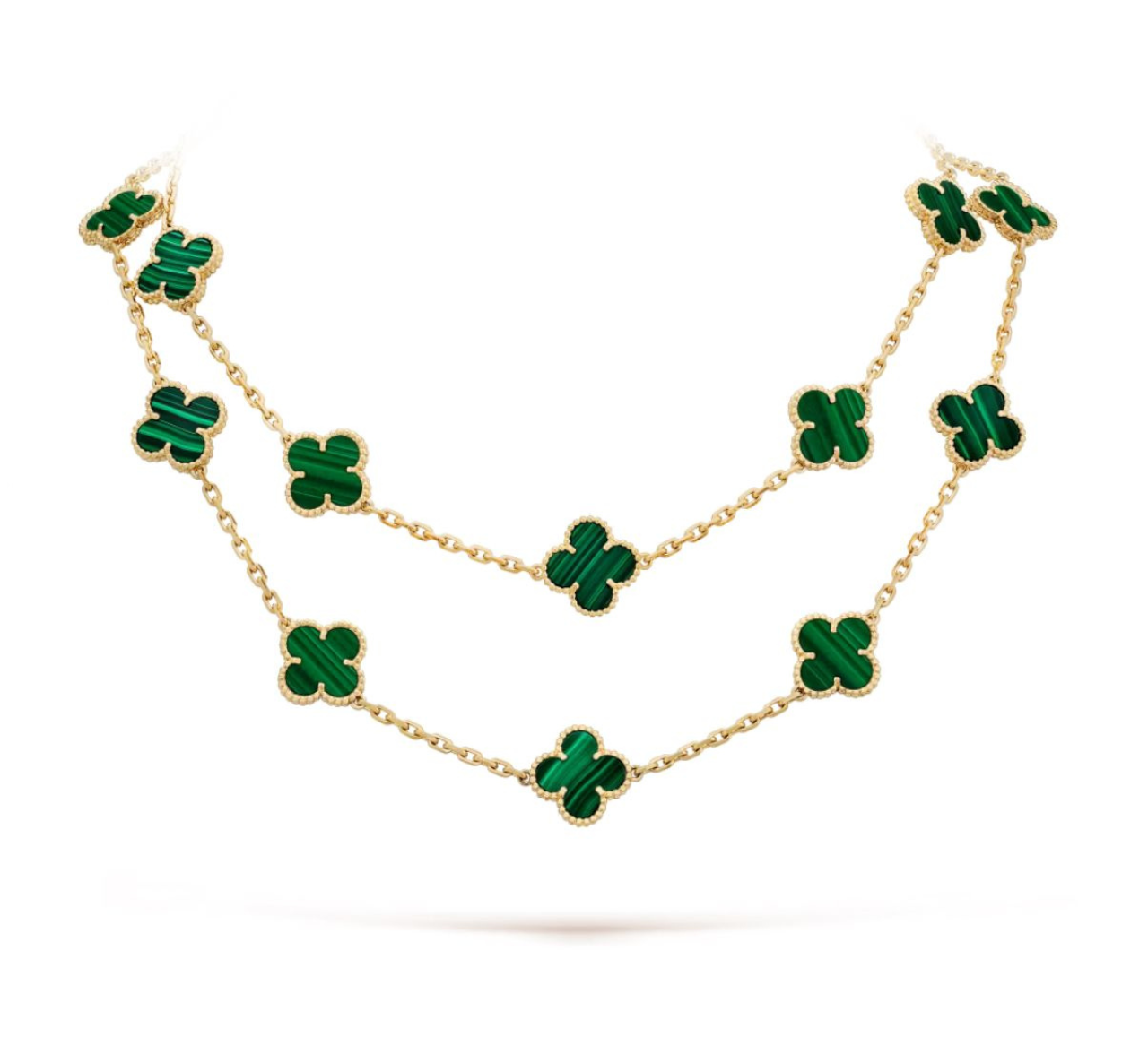 V.ANCLEEF 20 CLOVER NECKLACE (18K YELLOW GOLD PLATED)