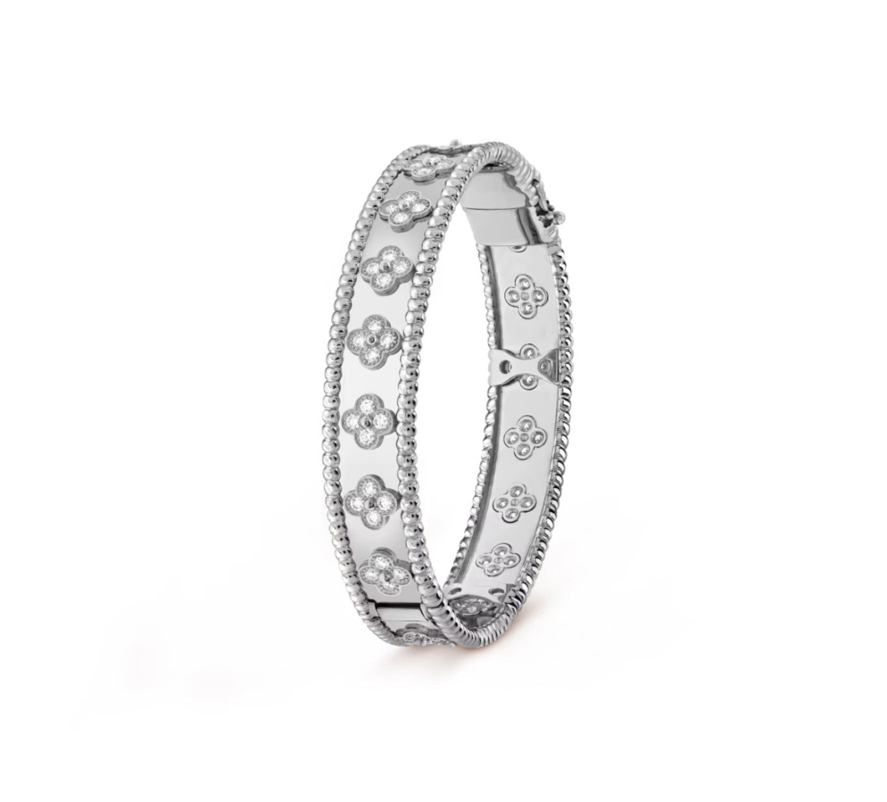 V.ANCLEEF PERLEE CLOVER BRACELET (18K YELLOW GOLD/ROSE GOLD/WHITE GOLD PLATED)