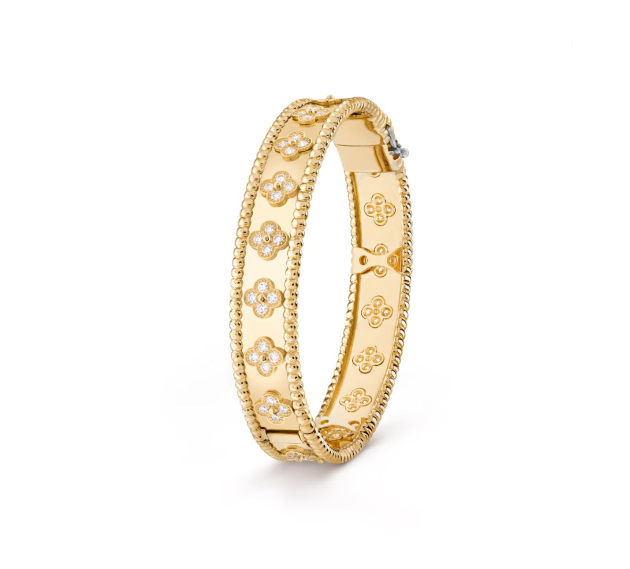 V.ANCLEEF PERLEE CLOVER BRACELET (18K YELLOW GOLD/ROSE GOLD/WHITE GOLD PLATED)