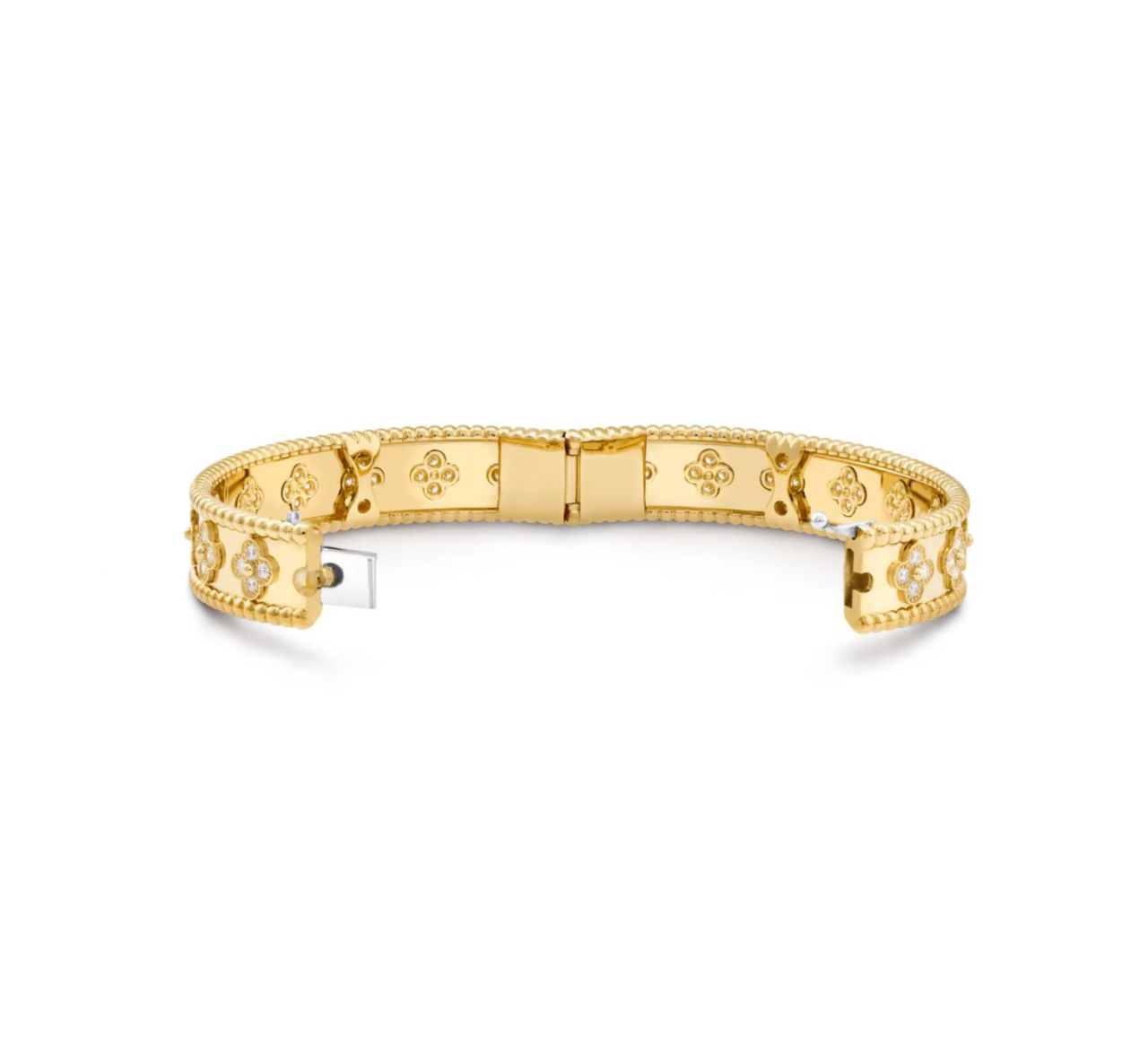 V.ANCLEEF PERLEE CLOVER BRACELET (18K YELLOW GOLD/ROSE GOLD/WHITE GOLD PLATED)