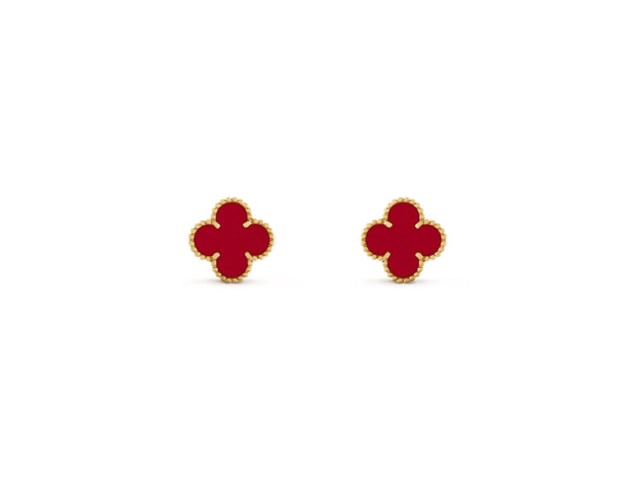V.CA EARRINGS 15mm (18K YELLOW GOLD PLATED)