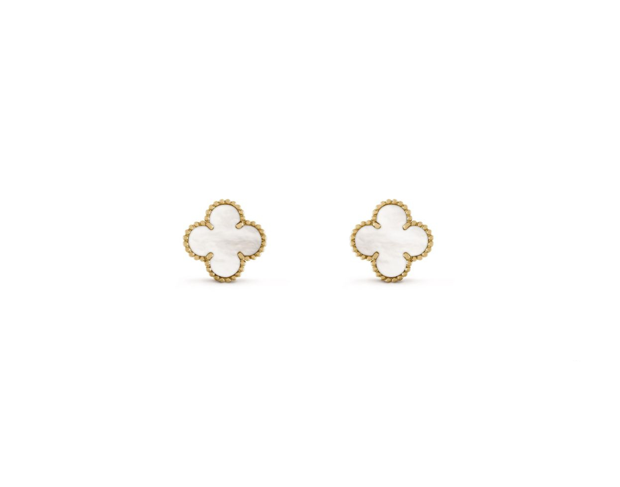 V.CA EARRINGS 15mm (18K YELLOW GOLD PLATED)