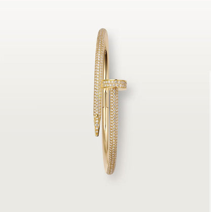 C.ARTIER JUSTE UN CLOU BRACELET WITH DIAMONDS (18K YELLOW GOLD/ROSE GOLD/WHITE GOLD PLATED)
