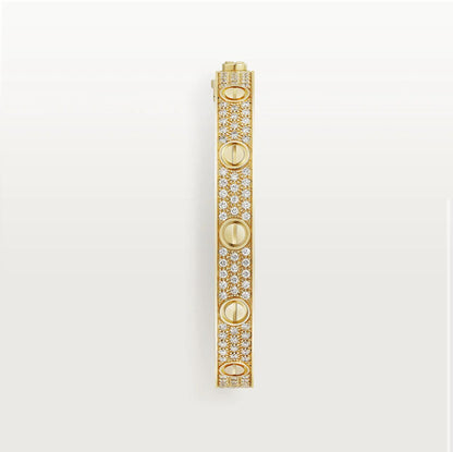 C.ARTIER LOVE BRACELET CLASSIC PAVED (18K YELLOW GOLD/ROSE GOLD/WHITE GOLD PLATED)