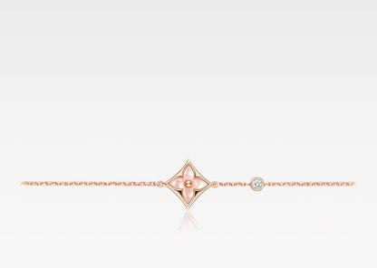 L.V COLOUR BLOSSOM BB STAR BRACELET PINK SHELL (18K ROSE GOLD PLATED)