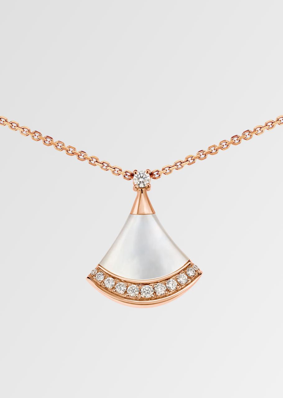 B.VLGARI DIVAS DREAM NECKLACE (18K ROSE GOLD PLATED)