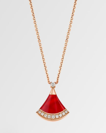 B.VLGARI DIVAS DREAM NECKLACE (18K ROSE GOLD PLATED)