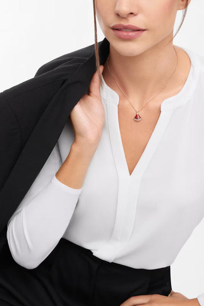 B.VLGARI DIVAS DREAM NECKLACE (18K ROSE GOLD PLATED)