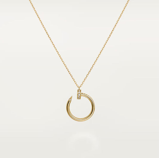 C.ARTIER JUSTE UN CLOU PENDANT (18K YELLOW GOLD PLATED)