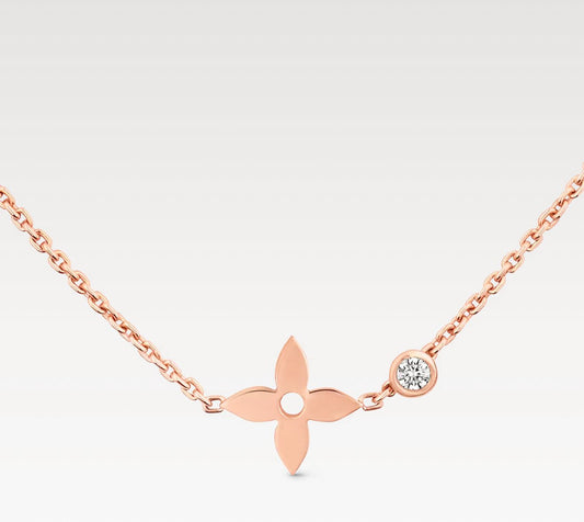 L.V BLOSSOM PENDANT (18K ROSE GOLD PLATED)