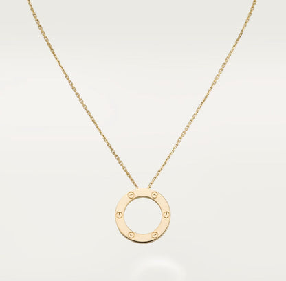C.ARTIER LOVE PENDANT (18K YELLOW GOLD PLATED)