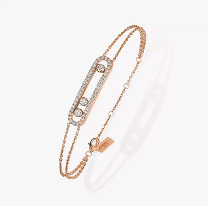 M.ESSIKA MOVE CLASSIC DIAMOND BRACELET (YELLOW GOLD/ROSE GOLD/WHITE GOLD PLATED)