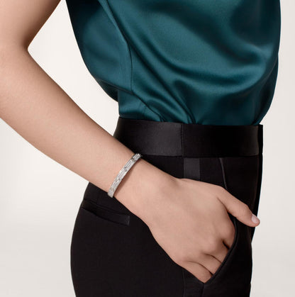 C.ARTIER LOVE BRACELET CLASSIC PAVED (18K YELLOW GOLD/ROSE GOLD/WHITE GOLD PLATED)
