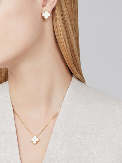 V.CA EARRINGS 15mm (18K YELLOW GOLD PLATED)