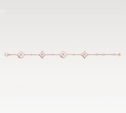 L.V COLOUR BLOSSOM BB MULTI MOTIF BRACELET (18K ROSE GOLD PLATED)
